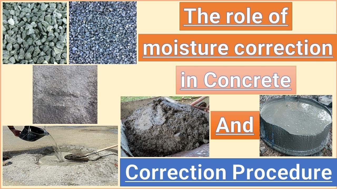 Role of moisture correction in concrete and correction procedure - YouTube