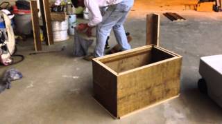 How to make an Ice Chest Box This is a time consuming process if your wood is not pre cut.