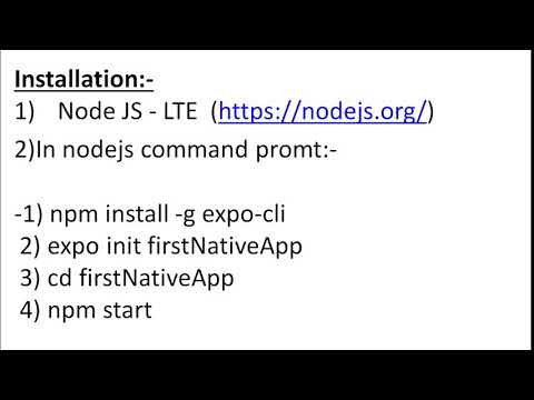 React native part 3: Open react native project via web browser via expo