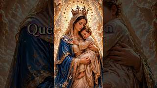 Mary, Queen of Heaven 👑✨ | Heavenly Mother #Shorts #catholic #avemaria #catholicmusic