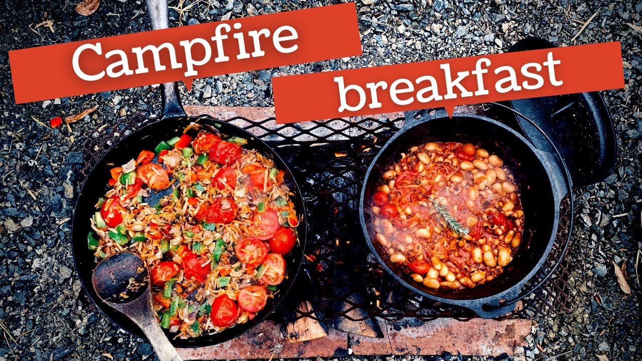CAMPFIRE BREAKFAST RECIPE Big Campfire Breakfast YouTube