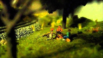 Model railway arduino Hobo Fire scene.