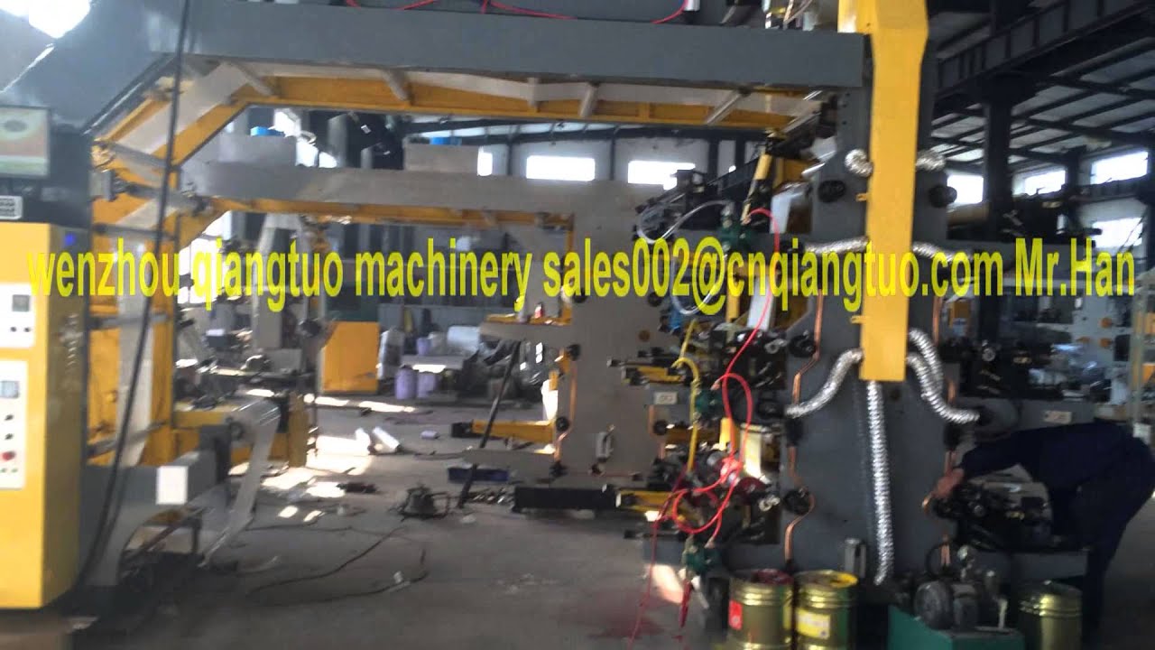YT B series 6 color high speed flexo printing machine - YouTube