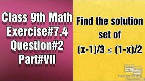 Find the solution set of (x-1)/3 ≤ (1-x)/2 || Inequalities