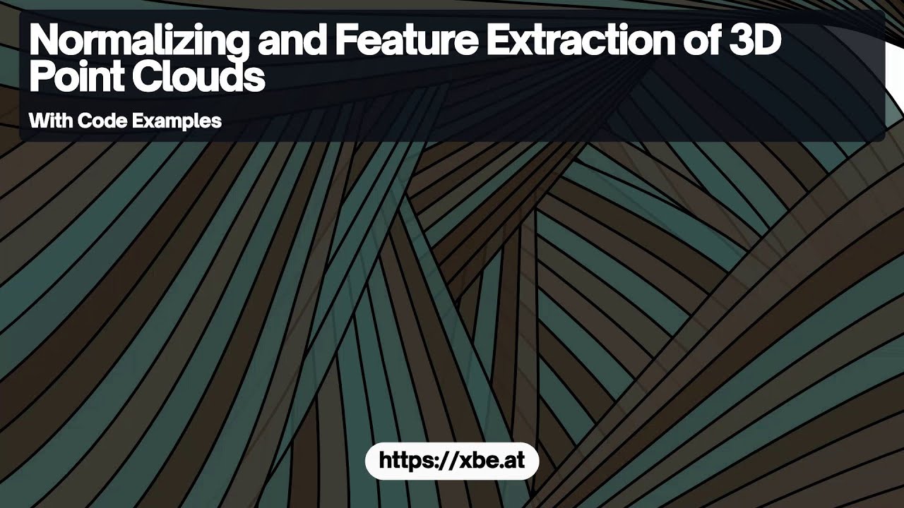 Normalizing and Feature Extraction of 3D Point Clouds: A Fundamental ...