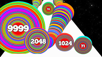 Level Up Circles vs Hole Merge Run - Gameplay Walkthrough (Max Level, Math Game) New Update