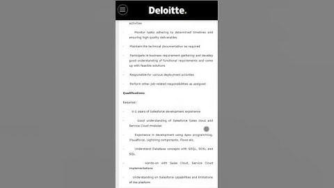 Deloitte 10-12 LPA | Software Developer Role | Salesforce l OFF Campus Job |2022 | 2023 Batch Hiring