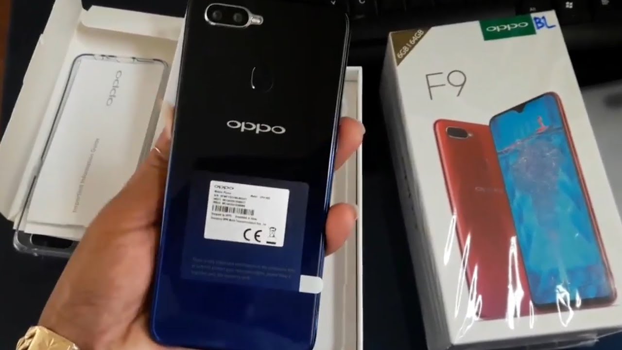 បើកប្រអប់ OPPO F9 ពណ៌ខៀវ, UnBoxing OPPO F9 Twilight Blue, Thi sovan