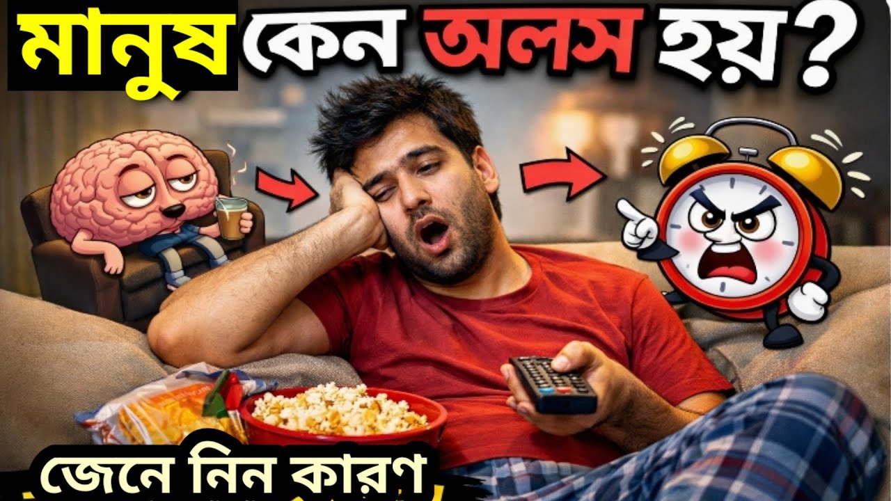 মানুষ কেন অলস হয়?Brain Chemistry Explained l Bangla Deep Psychology l