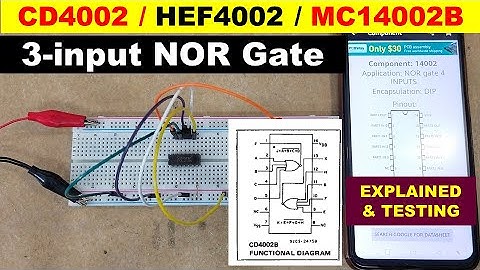 {1034} CD4002 dual 4-input NOR gate CMOS