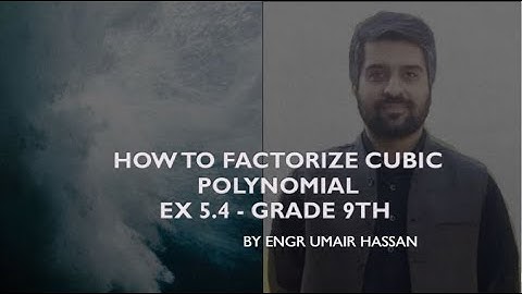 How to factorize cubic polynomial#class 9#ex 5.4#lec no 1