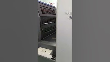 How does the Heidelberg press machine work?