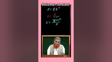 Boltzman constant dimensional formula | #shorts
