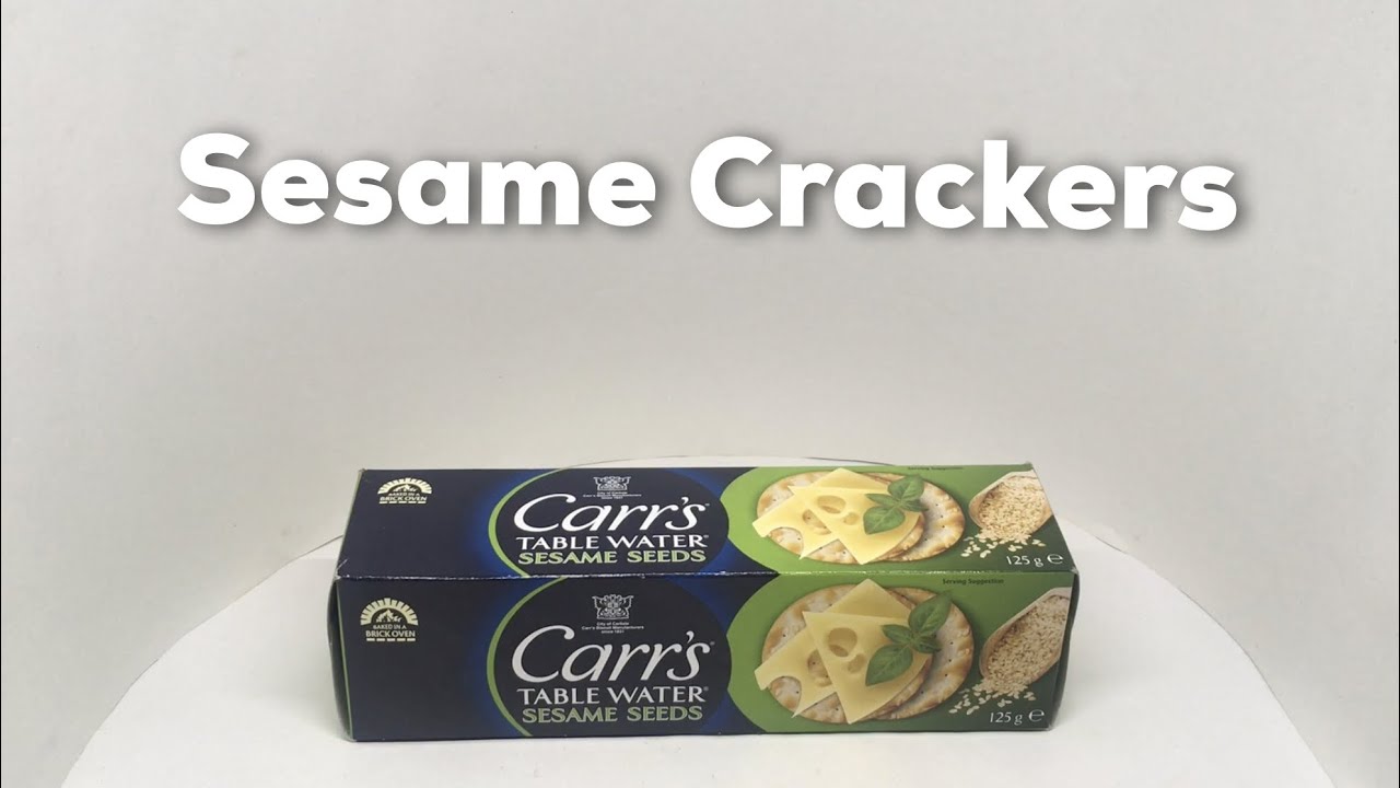 Carr's Original Crackers Table Water Sesame Seeds - YouTube