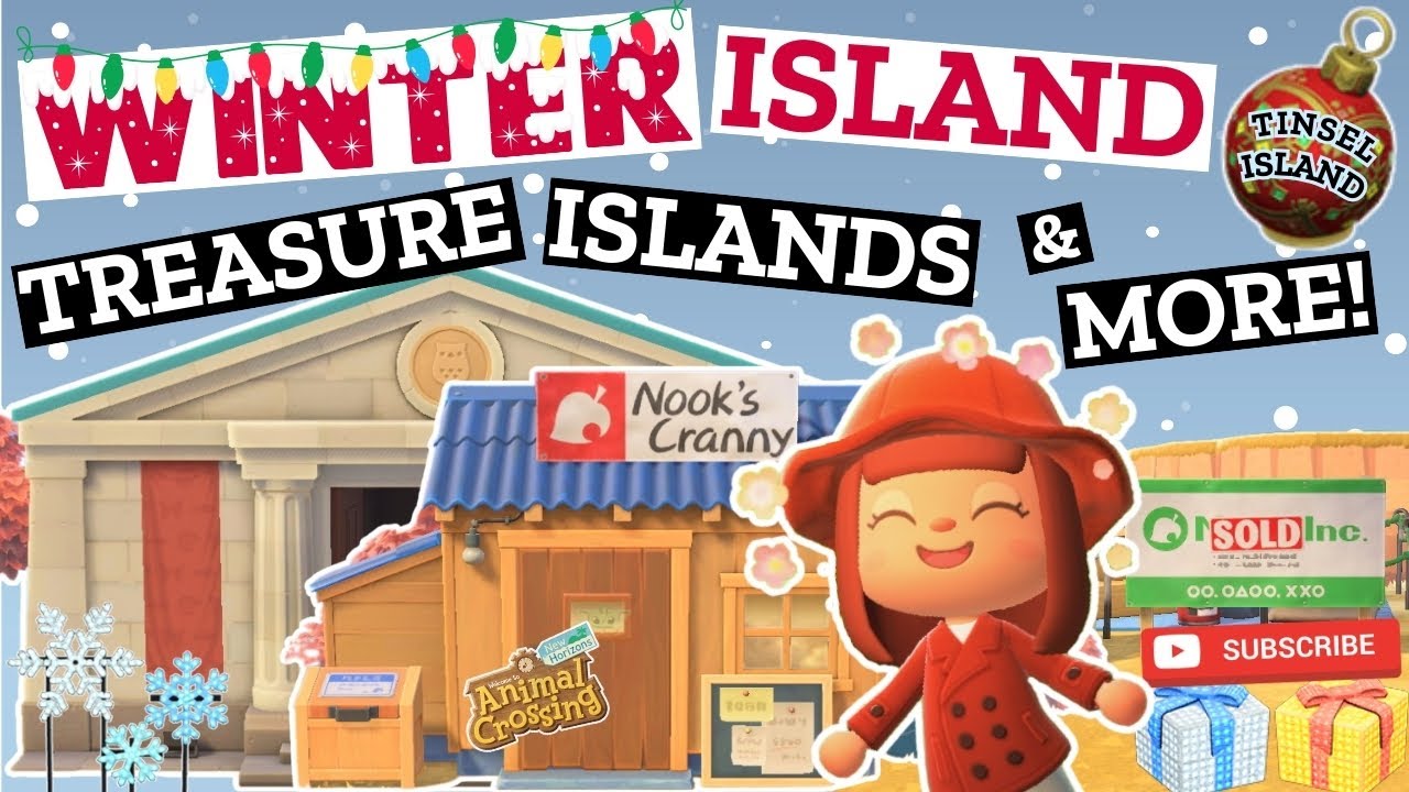 Treasure Islands & More! | Christmas Winter Island | Animal Crossing New Horizons ACNH