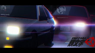 AE86 vs EG6 battle down Usui | Initial Unity