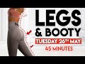 BOOTY BUILD and LEGS FAT LOSS | 45 min Home Workout
