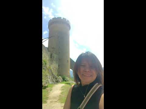 Medieval town in Foix France  and Chateau De Foix an Old town in France
