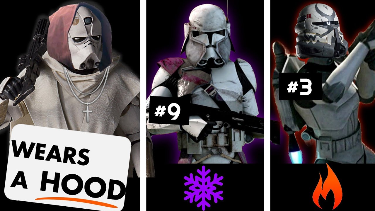 Clone Commanders ranked on FASHION