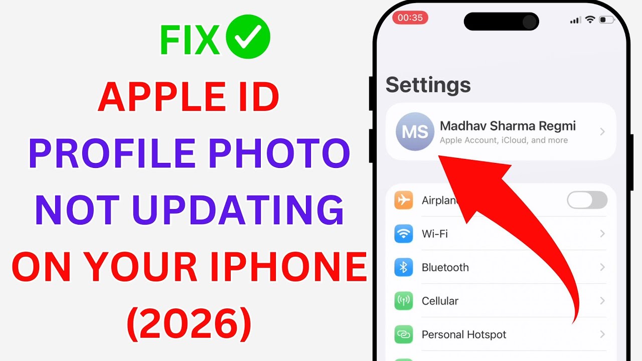 How To Fix Apple ID Profile Photo Not Updating On Your iPhone - YouTube