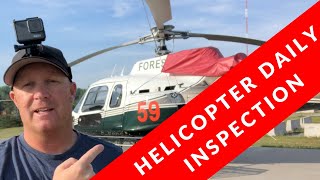 Daily Inspection of a Helicopter  See What a Pilot Sees!