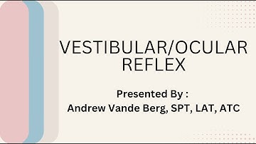 VOMS Testing - Vestibular/Ocular Reflec (VOR)
