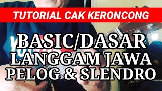 CAK KERONCONG TUTORIAL - BASIC/BASIC JAVANESE LANGUAGES OF PELOG & SLENDRO
