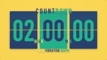 2 Hours Flip Clock Timer / With Vibration Beeps ⚡️