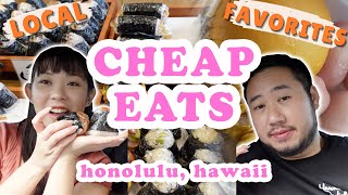 Honolulu CHEAP EATS! || Local Favorites in Hawaii Food Tour!