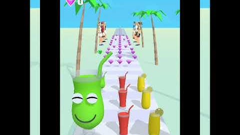 Satisfying game-Juice run-Gameplay walkthrough (iOS & android )(Max Lv.J-32)
