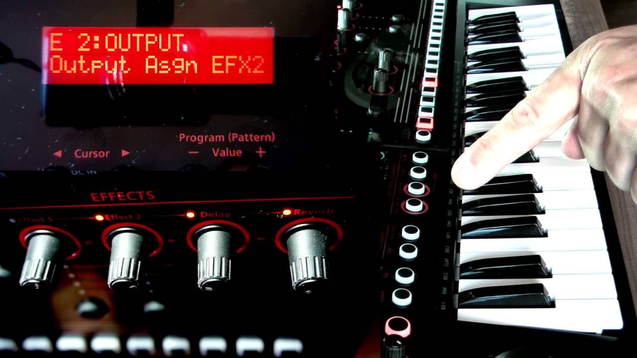 Roland JDXI FX on Drum Partials