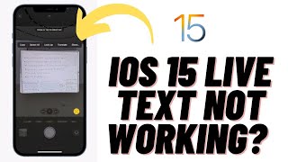 Fix iOS 15 Live Text Not Available and Missing on iPhone/ipad