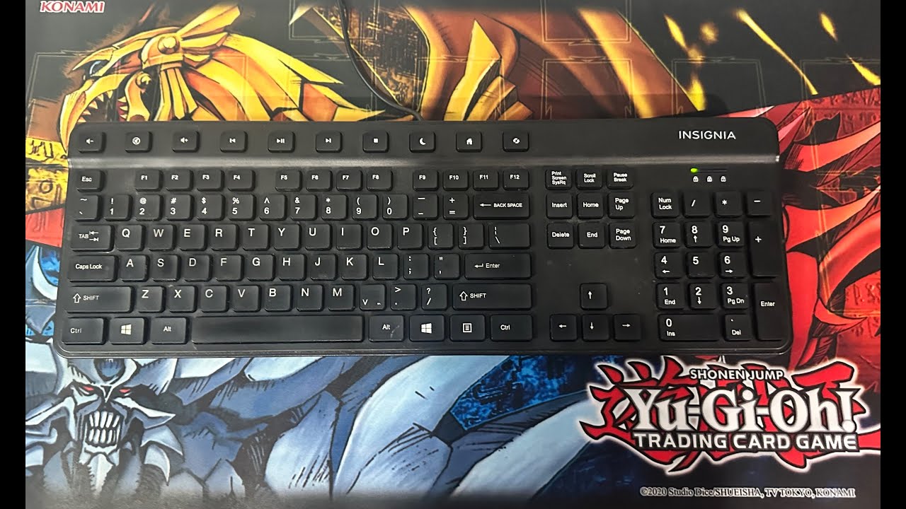 ASMR Typing on a Black Insgnia NS-PNK50001 Wired USB Keyboard