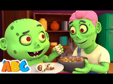 If You're Zombie And You Are Hungry! 🧟🍕 Halloween Nursery Rhymes | ABC Learning Club