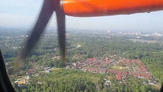 Landing..Firefly View from window....Kota Bharu Airport Malaysia June 2022