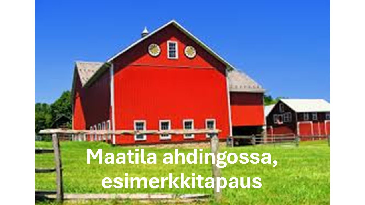 Maatila ahdingossa. Esimerkkitapaus siitä, miten maatiloja ajetaan ahdinkoon.
