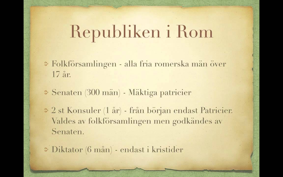 Antikens Rom Republiken YouTube