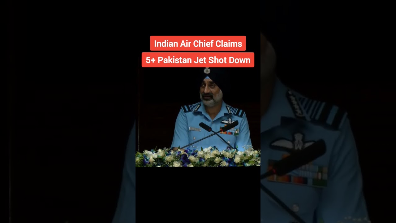 5+ Pakistani Fighter Jets Shot Down in Operation Sindoor - IAF chief 🔥🥵