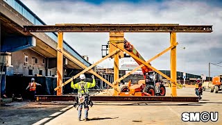 𝗨𝗡𝗗𝗘𝗥 𝗦𝗨𝗣𝗣𝗢𝗥𝗧: Massive Falsework Installed Beneath Pier for Bridge Removal