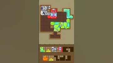 Cat puzzle game – tricky blocks#cat #puzzle #tricky #shorts