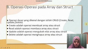 Tugas Pertemuan 9 Pengantar Coding  Array Dan Struct