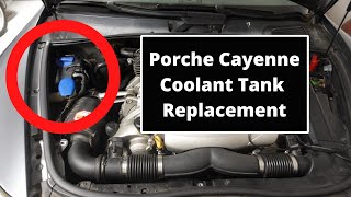 How to Replace a Coolant Expansion Tank in a Porsche Cayenne || No Need to Remove the Headlight