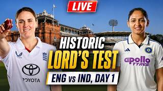 LIVE || ENG vs IND, first-ever Women's Test at Lord's - Day 1