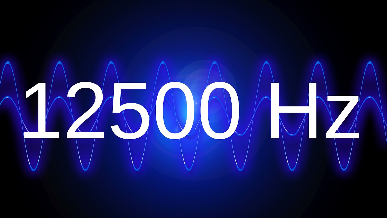 12500 Hz clean pure sine wave TEST TONE 12.5 khz frequency