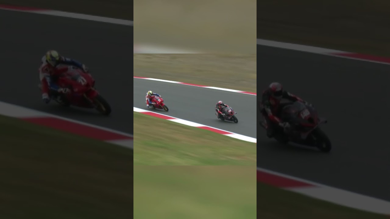 Ashton Yates passes on the inside of a turn at Ridge Motorsports Park 