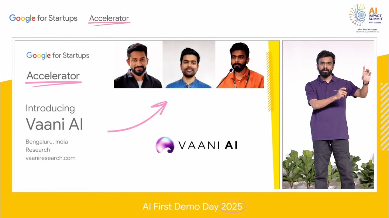 Vaani AI - Foundational Voice AI Models & Infrastructure (Google Demo Day)
