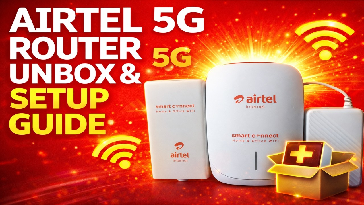 How to Set Up Airtel 5G WIFI Router/MiFi for Fast Internet (Unboxing ...