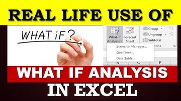 How to Use Excel WHAT IF Analysis in Real Life
