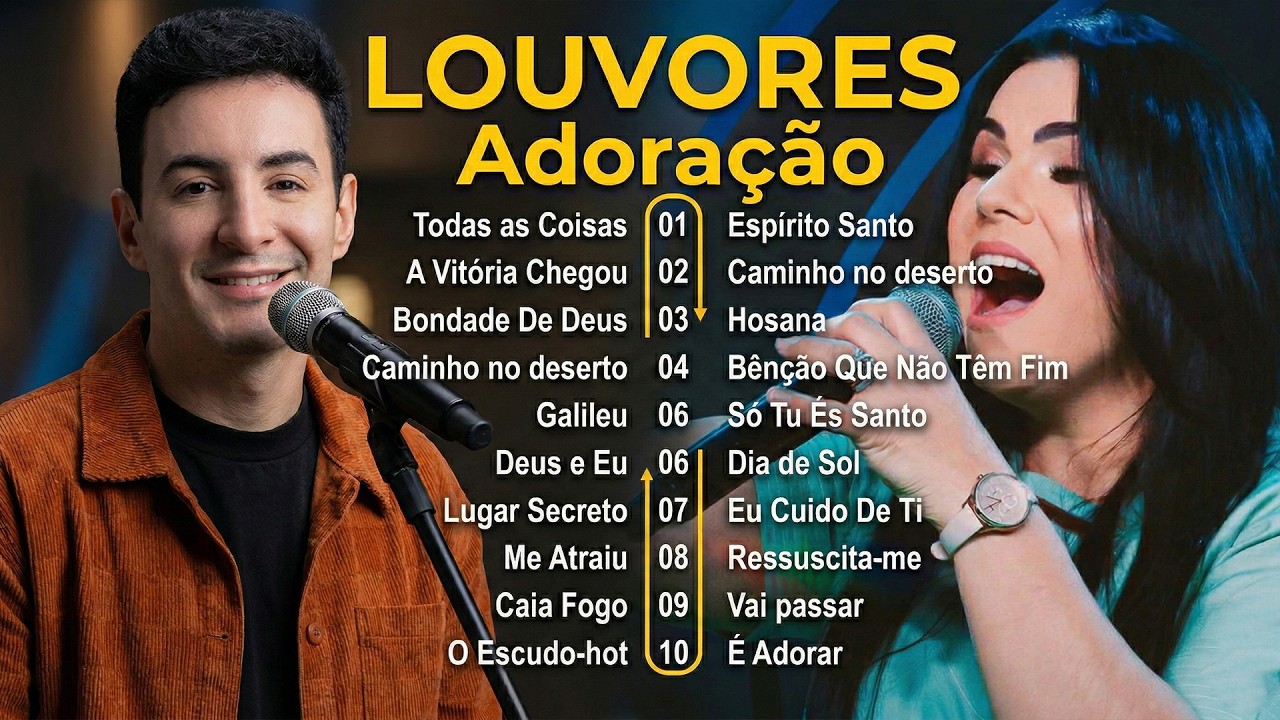 Os Melhores Louvores - Seleção de Adoração Gospel com Grandes Sucessos - Para Sua Edificação