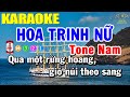 Hoa trinh n karaoke tone nam nhc sng  trng hiu